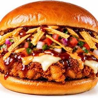 Spicy Honey BBQ Fried Chicken Sandwich