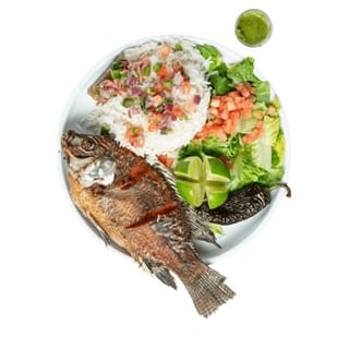 Fried Fish (Whole Tilapia)+ A 12oz COke