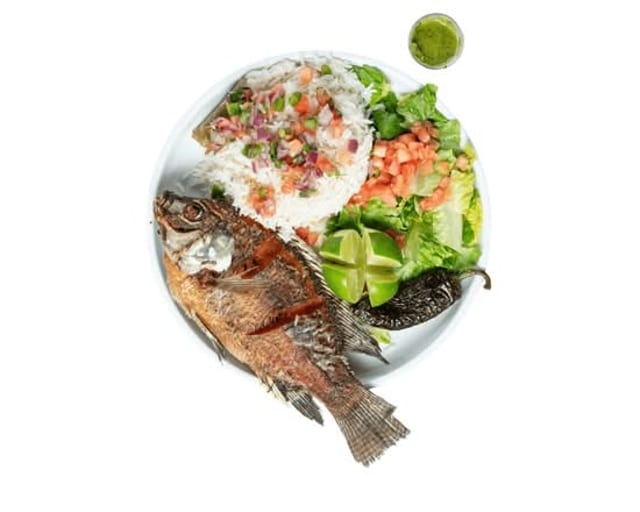 Fried Fish (Whole Tilapia)+ A 12oz COke.